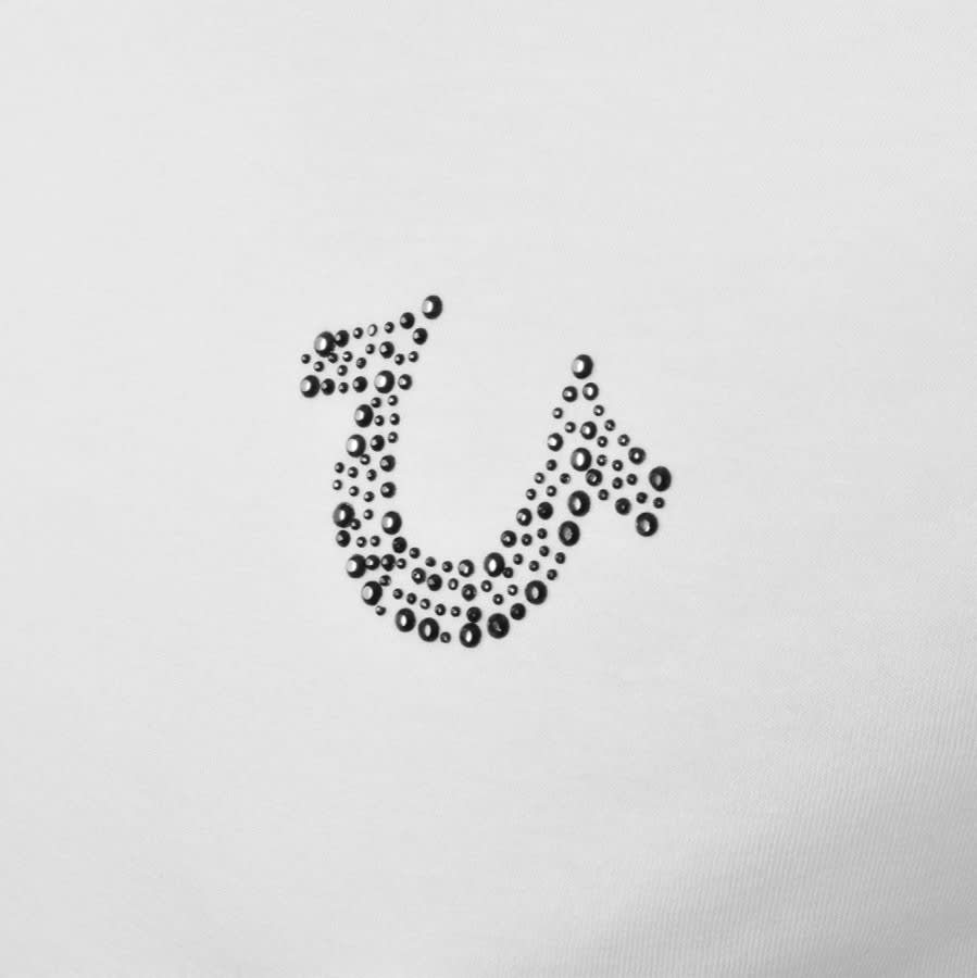 Alternative Image for ProductTrue Religion R Stones Logo T Shirt White3